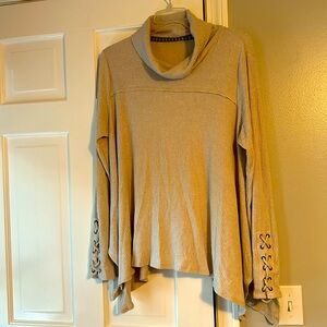 Ladies super soft cowl neck top